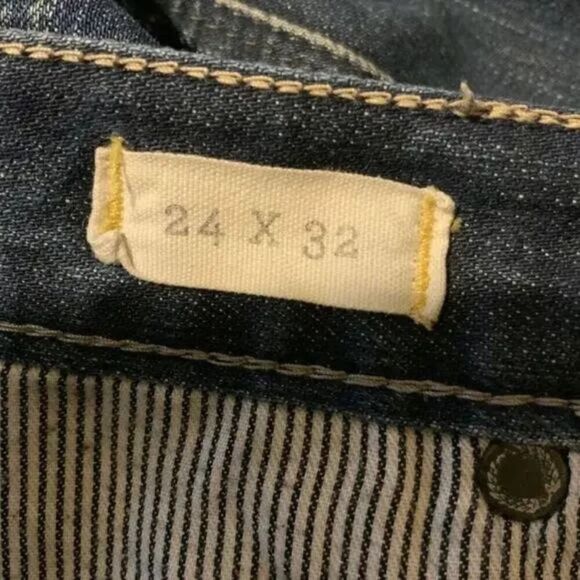 Madewell Women's Blue Regular Fit 5 Pockets Skinny Leg Denim Jeans Size 24X32 - Picture 6 of 7